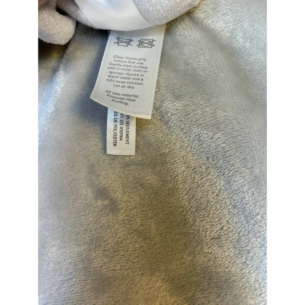 2016 Carter's Elephant Lovey Plush Animal Gray Grey‎ Satin Security Blanket